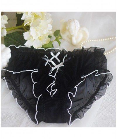 2022 100% Real Photos Lolita Court Palace Cute Kawaii Fashion Ruffles Mesh Panties Brief Underwear Lingerie WP835 $13.24 - Un...