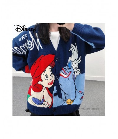 Princess Ariel Clothes Luxury Design Cardigan Tops For Women Fashion Korean Sweater Y2k Autumn Anime Embroidered Sweaters $73...