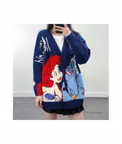 Princess Ariel Clothes Luxury Design Cardigan Tops For Women Fashion Korean Sweater Y2k Autumn Anime Embroidered Sweaters $73...