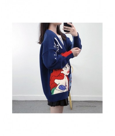 Princess Ariel Clothes Luxury Design Cardigan Tops For Women Fashion Korean Sweater Y2k Autumn Anime Embroidered Sweaters $73...