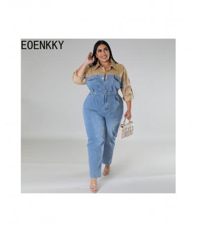 Plus Size All Season Large Size Women's Wholesale Source Denim Color Jumpsuit New Wholesaleing Customize $80.50 - Plus Size C...