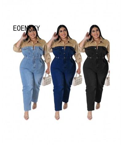 Plus Size All Season Large Size Women's Wholesale Source Denim Color Jumpsuit New Wholesaleing Customize $80.50 - Plus Size C...