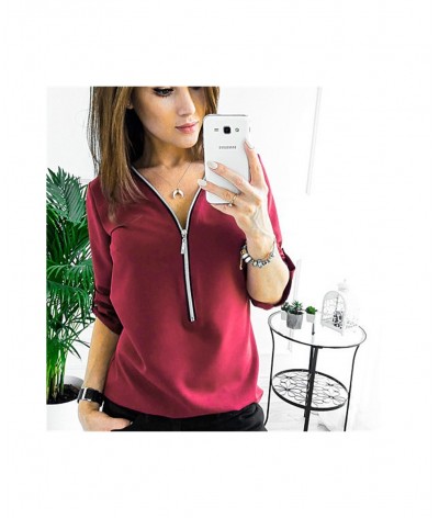 Long Sleeve Pullover Female Top Spring Autumn Shirts Plus Size Women Blouses European Style Woman Blouse $30.95 - Blouses & S...