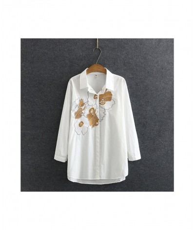 Autumn Women Shirts Ladies Floral Tops Female Long Sleeve Blouses Embroidery Loose Plus Size Clothing K91 9013 $41.56 - Plus ...